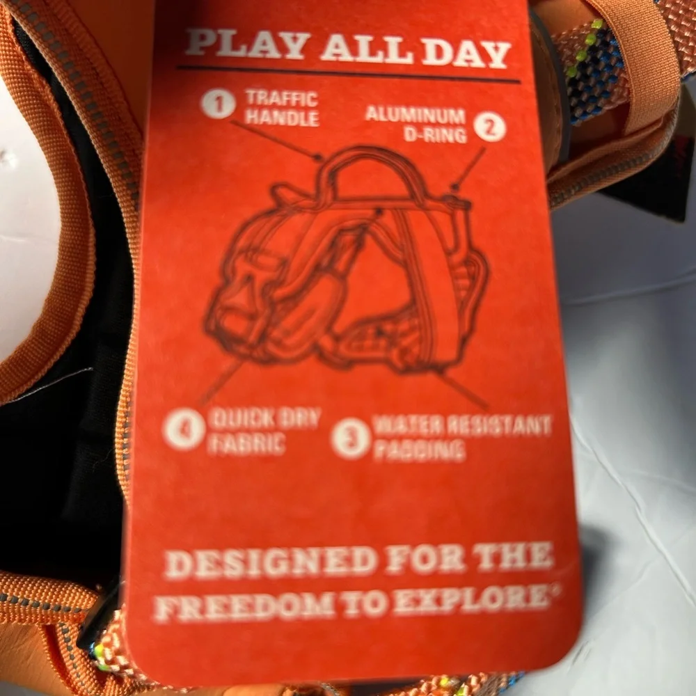 New Arcadia Trail® Quick Dry Dog Orange Harness S